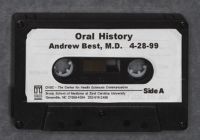 Oral History Interview with Dr. Andrew Best April 28, 1999